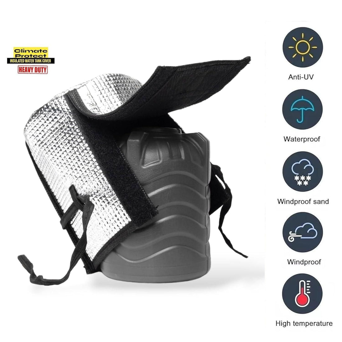 🔥 Hot Water Tank Easy Cooling🫧 & Climate Protect Water Tank🛢️ Insulation Cover🎑